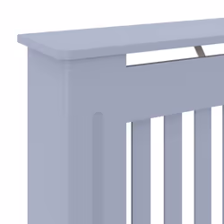vidaXL MDF Radiator Cover Grey Heating Cabinet Heater Shelf Indoor Furniture - Additional view 4