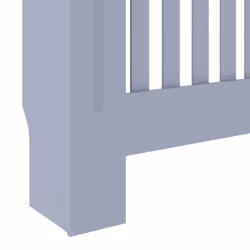 vidaXL MDF Radiator Cover Grey Heating Cabinet Heater Shelf Indoor Furniture - Additional view 5