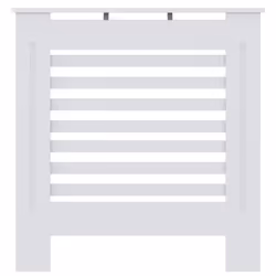 vidaXL MDF Radiator Cover White Heating Cabinet Heater Shelf Grill Furniture - Additional view 2