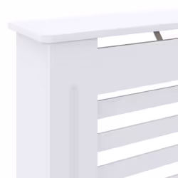vidaXL MDF Radiator Cover White Heating Cabinet Heater Shelf Grill Furniture - Additional view 4
