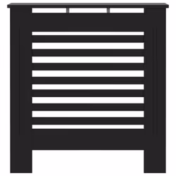 vidaXL MDF Radiator Cover Black Heating Cabinet Heater Shelf Grill Furniture