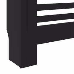 vidaXL MDF Radiator Cover Black Heating Cabinet Heater Shelf Grill Furniture - Additional view 5
