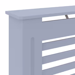 vidaXL MDF Radiator Cover Grey Heating Cabinet Heater Shelf Grill Furniture - Additional view 4