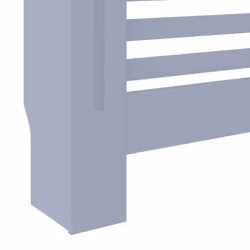 vidaXL MDF Radiator Cover Grey Heating Cabinet Heater Shelf Grill Furniture - Additional view 5