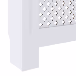 vidaXL MDF Radiator Cover White Heating Cabinet Grill Furniture Heater Shelf - Additional view 5