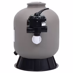 vidaXL Pool Sand Filter with Side Mount 6-Way Valve Grey Pump Spa Accessory - Additional view 2