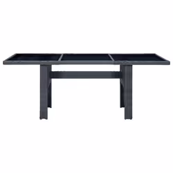 VidaXL 313309 outdoor table Black, Grey