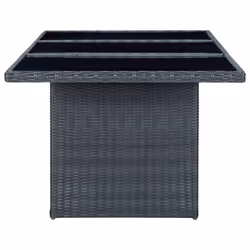 VidaXL 313309 outdoor table Black, Grey