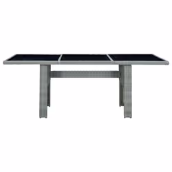 VidaXL 313311 outdoor table Black, Grey