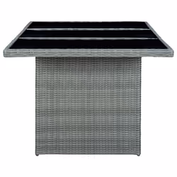 VidaXL 313311 outdoor table Black, Grey