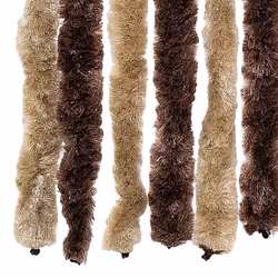 vidaXL Fly Curtain Door Curtain Fly Screen Fly Blind Insect Curtain Chenille - beige and light brown, 118 x 220 cm - Additional view 4