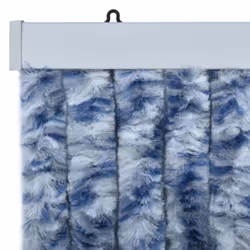 vidaXL Insect Curtain Blue and White 56x200 cm Chenille Doorway Fly Screen - Additional view 5