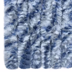 vidaXL Insect Curtain Blue and White 90x200 cm Chenille Doorway Fly Screen - Additional view 6