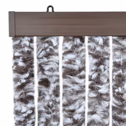 vidaXL Insect Curtain Brown and Beige 56x200 cm Chenille Doorway Fly Screen - Additional view 5