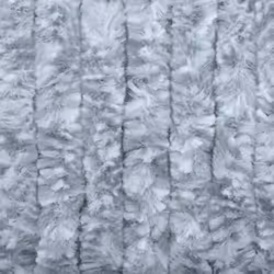 vidaXL Insect Curtain White and Grey 90x200 cm Chenille Doorway Fly Screen