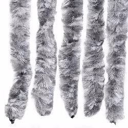 vidaXL Fly Curtain Door Curtain Fly Screen Fly Blind Insect Curtain Chenille - white and grey, 118 x 220 cm - Additional view 4