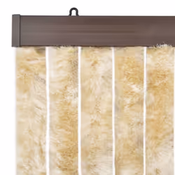 vidaXL Insect Curtain Beige 90x200 cm Chenille Doorway Fly Mosquito Bug Screen - Additional view 5