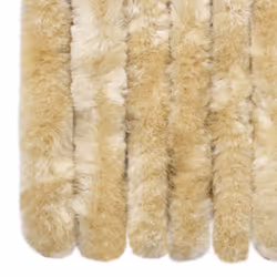 vidaXL Insect Curtain Beige 90x200 cm Chenille Doorway Fly Mosquito Bug Screen - Additional view 6