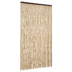 vidaXL Fly Curtain Door Curtain Fly Screen Fly Blind Insect Curtain Chenille - beige, 118 x 220 cm