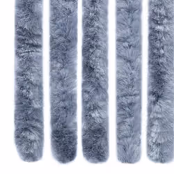 vidaXL Insect Curtain Silver 90x200 cm Chenille Doorway Mosquito Bug Screen - Additional view 6
