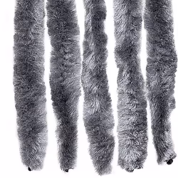 vidaXL Fly Curtain Door Curtain Fly Screen Fly Blind Insect Curtain Chenille - silver, 118 x 220 cm - Additional view 4