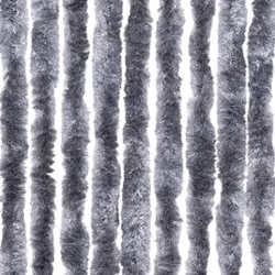 vidaXL Fly Curtain Door Curtain Fly Screen Fly Blind Insect Curtain Chenille - silver, 118 x 220 cm - Additional view 5