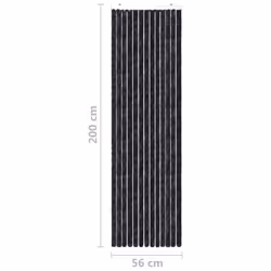 vidaXL Insect Curtain Anthracite 56x200 cm Chenille Doorway Mosquito Screen - Additional view 7