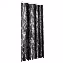 vidaXL Fly Curtain Door Curtain Fly Screen Fly Blind Insect Curtain Chenille - anthracite, 118 x 220 cm