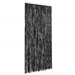 vidaXL Fly Curtain Door Curtain Fly Screen Fly Blind Insect Curtain Chenille - anthracite, 118 x 220 cm