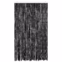 vidaXL Fly Curtain Door Curtain Fly Screen Fly Blind Insect Curtain Chenille - anthracite, 118 x 220 cm