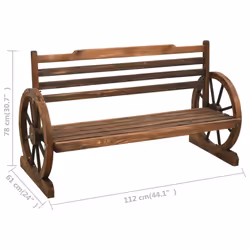 VidaXL 313891 outdoor bench Wood - Additional view 8