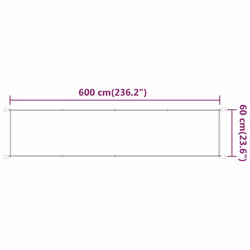vidaXL Vertical Awning Oxford Fabric Awning Privacy Screen Multi Colours/Sizes - beige, 60 x 600 cm - Additional view 4