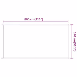 vidaXL Vertical Awning Oxford Fabric Awning Privacy Screen Multi Colours/Sizes - light green, 140 x 800 cm - Additional view 3