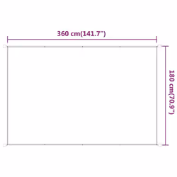 vidaXL Vertical Awning Oxford Fabric Patio Balcony Awning Multi Colours/Sizes - light green, 180 x 360 cm - Additional view 3