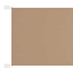 vidaXL Vertical Awning Oxford Fabric Patio Balcony Awning Multi Colours/Sizes - taupe, 140 x 420 cm