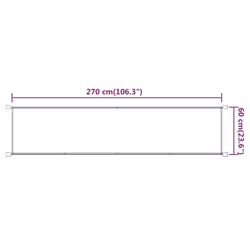 vidaXL Vertical Awning Blue 60x270 cm Oxford Fabric Balcony Privacy Screen - Additional view 3