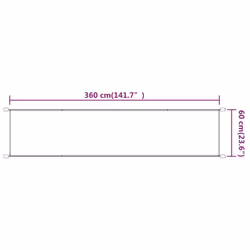 vidaXL Vertical Awning Oxford Fabric Patio Balcony Awning Multi Colours/Sizes - blue, 60 x 360 cm