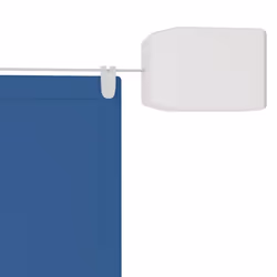 vidaXL Vertical Awning Oxford Fabric Patio Balcony Awning Multi Colours/Sizes - blue, 140 x 360 cm