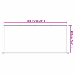 vidaXL Vertical Awning Oxford Fabric Awning Privacy Screen Multi Colours/Sizes - blue, 180 x 800 cm - Additional view 3
