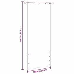 vidaXL Balcony Screen Oxford Fabric Fence Screen Multi Colours Multi Sizes - light green, 100 x 240 cm - Additional view 5