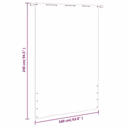 vidaXL Balcony Screen Oxford Fabric Fence Screen Multi Colours Multi Sizes - light green, 160 x 240 cm - Additional view 3