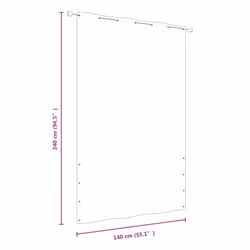 vidaXL Balcony Screen Oxford Fabric Fence Screen Multi Colours Multi Sizes - red, 140 x 240 cm - Additional view 4