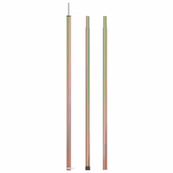 vidaXL Telescopic Tent Pole Galvanised Steel Adjustable Awning Poles Patio