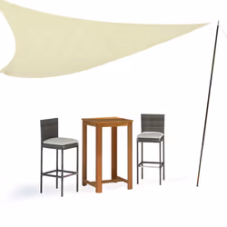 vidaXL Telescopic Tent Pole Galvanised Steel Adjustable Awning Poles Patio