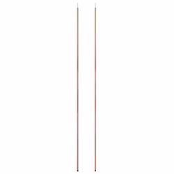 vidaXL 2x Telescopic Tent Poles Galvanised Steel Adjustable Awning Pole Patio