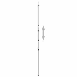 vidaXL 2x Telescopic Tarp Poles Aluminum Adjustable Awning Pole Tent Stick - Additional view 4