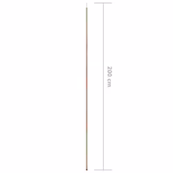 vidaXL Sunshade Sail Pole Galvanised Steel Outdoor Awning Tent Stick Sun Shade - Additional view 8