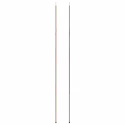 vidaXL 2x Sunshade Sail Poles Galvanised Steel Outdoor Patio Tent Awning Stick - Additional view 2