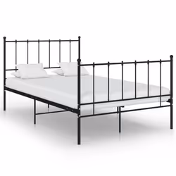 VidaXL 324952, Black, 1250 mm, 2.06 m, 990 mm, 1200 x 2000 mm, 1 pc(s)