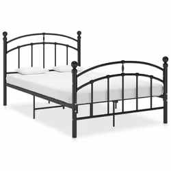 VidaXL 324973, Black, 126 cm, 2.08 m, 99.5 cm, 1200 x 2000 mm, 1 pc(s)